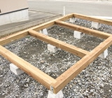 物置小屋の土台